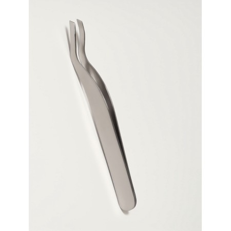 Pinzet No. 3 Narrow curved 9*1cm silver zip QF-1