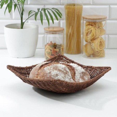 Basket for fruits and bread of the oooo, 31 × 31 × 8.5 cm, square-1