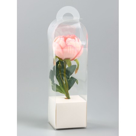 Box for mini bouquets 28 x 8 x 8 cm, white