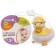 Rubber toy for the bath "Duckling with a bubble", 6 cm., Color mix, crush me