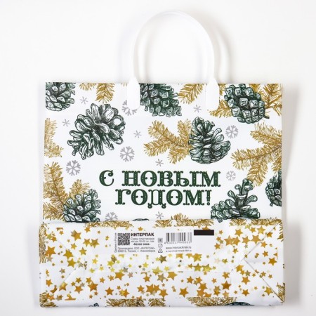 Pack "White Winter", soft plastic, 30x30 cm, 150 μm-1