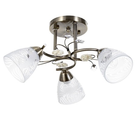 Summer Chandelier 3x60W E27 Antique bronze 43x43x25cm