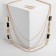 Set 2 objects: earrings, “unison” beads rectangles, color gold, 80 cm