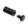 Remote holder for signs, 19x40 mm, black color, set 6 pcs.