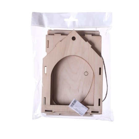 DIY wooden feeder for birds "Kon-A", 14 × 17.5 × 19 cm, Greengo-12