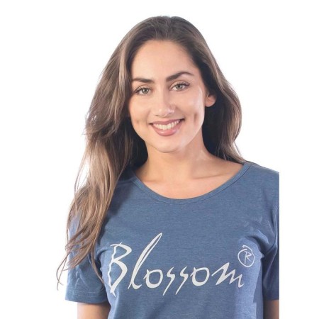 Blossom tunic, size 44, blue color-4