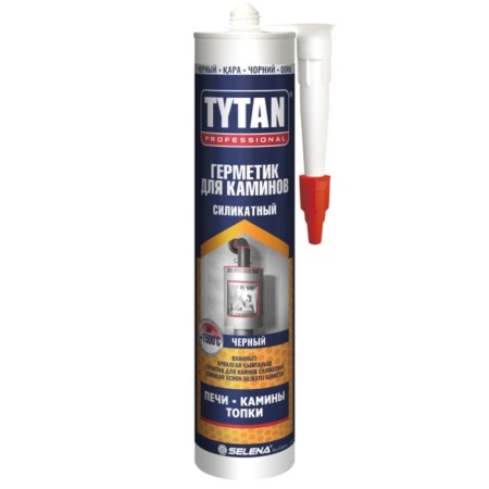 Silicative Tytan sealant, high -temperature, black, 280 ml