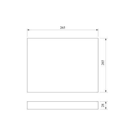 Lamp ceiling Elektrostandard, Fitta Led 24 W, 265x265x28 mm, IP20, white color-1