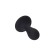 Anal sleeve Erotist Hidro S, silicone, black color, 8.5 cm