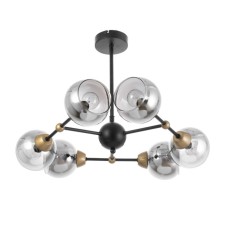 ATOM chandelier 6x60W Central: E27 Color: Black