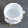 Figure Kashpo "Council" 0.35l, white with gold, 10x11x10cm