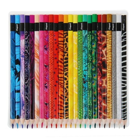 Three -sided pencils 24 colors, Maped Color Peps Animals-1