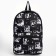Backpack School Textile "Anime", 42x14x28 cm, black color