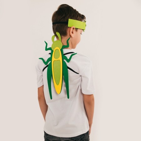Carnival set "Funny insects": a bandage and a grasshopper of felt, 3-7 years old-5