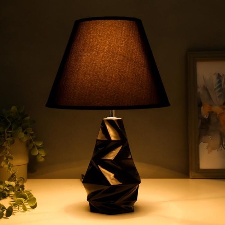 HELP lamp 16028/1BK E14 40W Black marble 24.5x24.5x37 cm Risalux-2