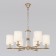 Ceiling Lamp Eurosvet Caprera 60146/6, E14, 6x40W, 670x670 mm, brass color