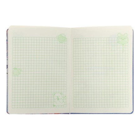 Gift notebook, A6+, 132 sheets, color block, with a curly refrain, on the magnet "cat", mix-6