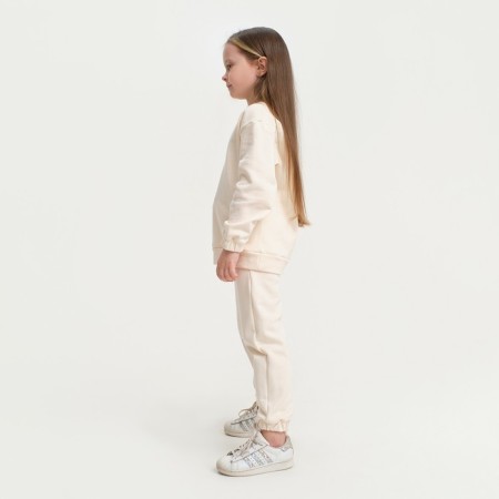 Kidshot (sweatshirt, trousers) KAFTAN "Basic Line", size 36 (134-140), beige color-2