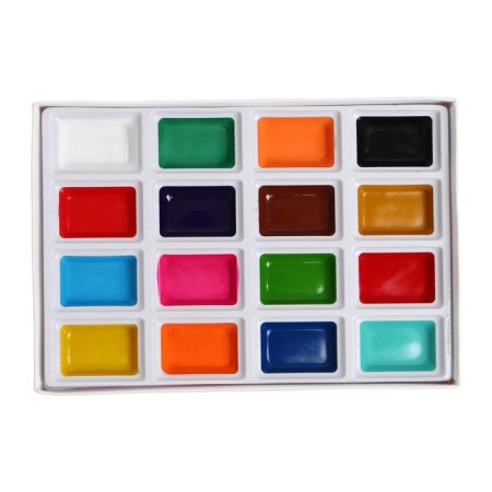 A watercolor art in cuvette, 16 colors-2