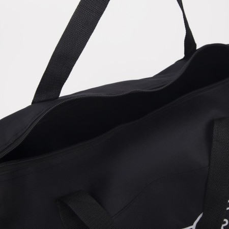 Sports bag with lightning, long belt, black color-2