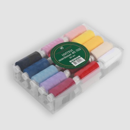 Set of threads 40lsh, 200 m, 30 pcs, colorful color-1
