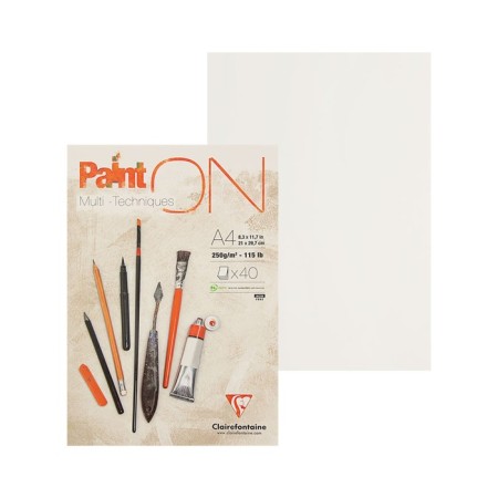 Album for mixed technicians, A4, 210x297 mm, Clairefontaine 40 sheets, 250 g/m2, gluing