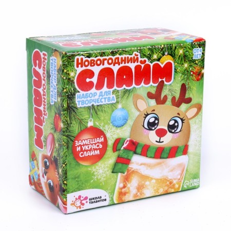 Set for creativity New Year's Slime "Deer"-2
