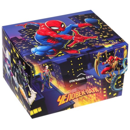 Gift box-boom, folding, 20x15x12.5 cm, spider-man-4