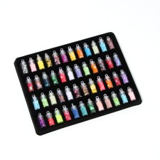 Glitter, set of 48 jars with a traffic jam of 1 g