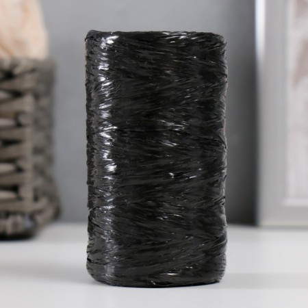 Gingerbread for manual knitting 100% polypropylene 200m/50g. (11-black)