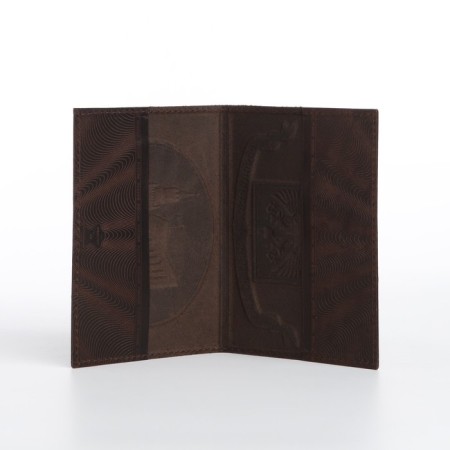 Cover for passport, coffee color-5