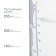 A bottle for feeding, classic throat, 250 ml., 3 months, cylinder, white color