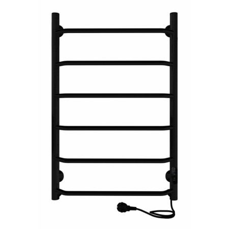 Electric towel Indigo Roof Lux, 800x500 mm, timer, hidden installation, black-1