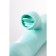 A vibrator with a clitoral stimulator and tongue Jos Milo, silicone, mint color, 20 cm