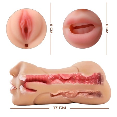 Masturbator Oka-hips 3 in 1, super realistic, bright-4