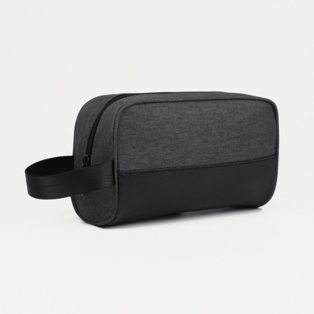 Lightning cosmetic bag, dark gray color