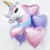Foil ball 26 "Unicorn", figure, individual packaging