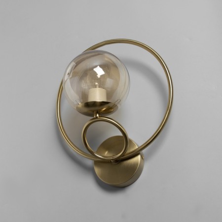Bra "spherum" E27 40W gold 28x23x23cm