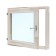 Window, 50 × 60cm, double glass of linden