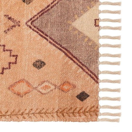 Cotton carpet with ethnic ethnic ornaments, size 120x180 cm-7