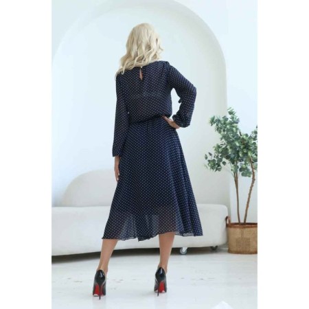 Women's dress, size 42, blue color-3