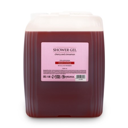 Shower gel, 5 l, cherry and cinnamon aroma