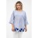 Female blouse, size 52, blue color