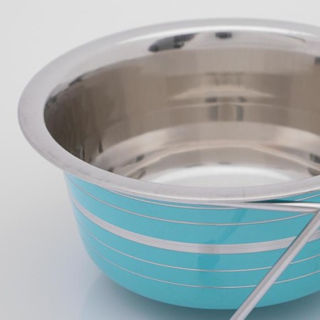 A set of 2 colored bowls on a stand, 2 x 450 ml-2