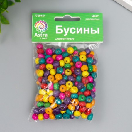 Set of wooden beads, 5x6mm, 280pcs/pack, central stages-2