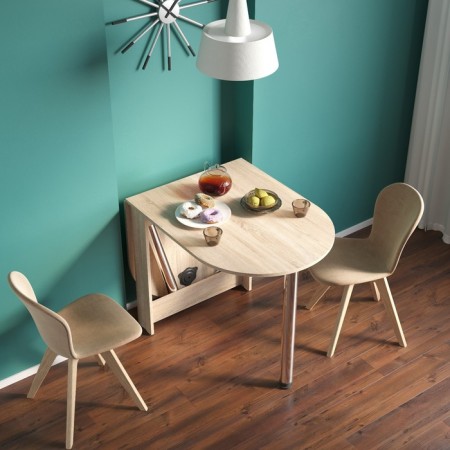 Folding table "SP-17", 916 (1574) × 674 × 740 mm, sonoma oak color-1