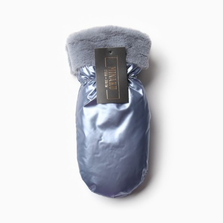 Women's mittens at the lawsuit Minaku shine 24 cm blue-3