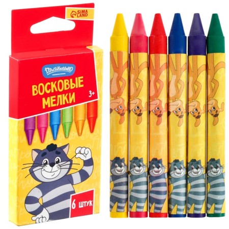 Wax crayons "Prostokvashino" set of 6 colors-2