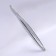Pinzet begged, wide, 8.5 cm, silver color