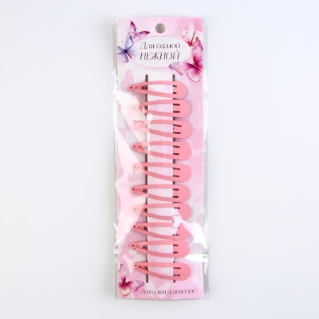 Hair clips for children "for the most tender", 10 pcs., 5 x 1 cm-5